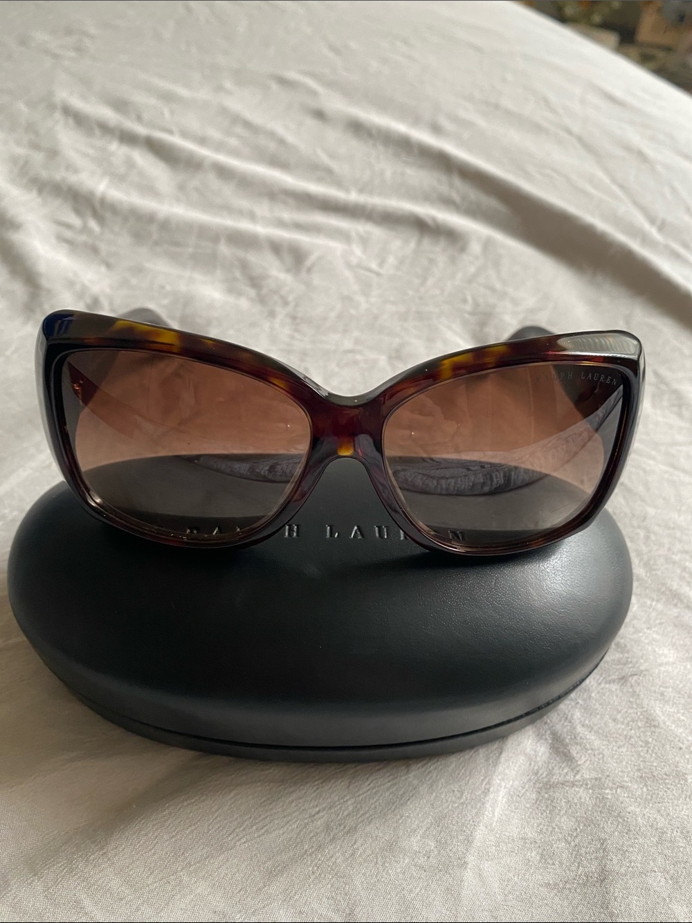 Ralph Lauren Women's Tortoiseshell Cat-Eye Sunglasses - Brown Lenses